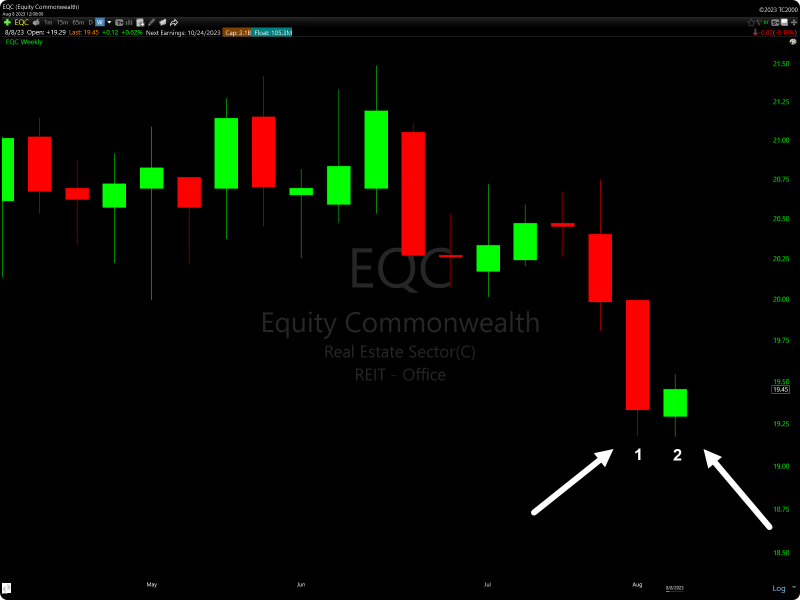 Tweezer Bottom Candlestick Stock Scan Example